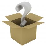 Cardboard Box with Question Mark